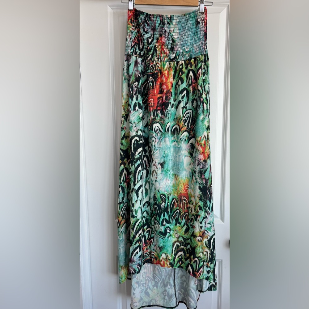 Multicolour flowy sleeveless dress